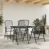 Image de Vidaxl Ensemble Ã Manger De Jardin 5 Pcs Anthracite MÃ©tal Maille