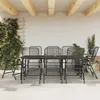 Image de Vidaxl Ensemble Ã Manger De Jardin 9 Pcs Anthracite MÃ©tal Maille