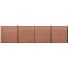 Image de Ensemble de panneaux de clÃ´ture marron 699x186 cm WPC