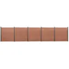 Image de Ensemble de panneaux de clÃ´ture marron 872x186 cm WPC