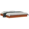 Image de vidaXL Cadre de lit sans matelas cire marron 180x200cm bois pin massif