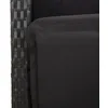 Image de Vidaxl Ensemble Ã Manger De Jardin 9pcs Coussins Noir RÃ©sine TressÃ©e
