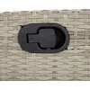Image de Vidaxl Ensemble Ã Manger De Jardin 3pcs Coussins Gris Clair Poly Rotin