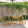 Image de Vidaxl Ensemble De Balcon Avec Coussins 3 Pcs Bois Massif D'acacia
