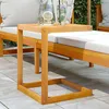 Image de Vidaxl Vidaxl Table En Forme De C 42x40x50 Cm Bois Massif D'acacia