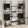 Image de vidaXL BibliothÃ¨que chÃªne marron 155,5x24x166,5 cm bois d'ingÃ©nierie