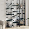 Image de vidaXL BibliothÃ¨que noir 127,5x28,5x172,5 cm bois d'ingÃ©nierie