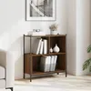 Image de vidaXL BibliothÃ¨que chÃªne marron 72x28x77,5 cm bois d'ingÃ©nierie