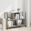 Image de vidaXL BibliothÃ¨que sonoma gris 102x28x77,5 cm bois d'ingÃ©nierie