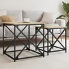 Image de vidaXL Tables basses gigognes 2 pcs chÃªne sonoma bois d'ingÃ©nierie