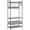 Image de vidaXL Armoire Ã  tiroirs sonoma gris 89x39x184,5 cm bois d'ingÃ©nierie