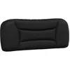 Image de vidaXL Coussin de tÃªte de lit noir 100 cm similicuir
