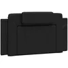 Image de vidaXL Coussin de tÃªte de lit noir 100 cm similicuir