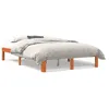 Image de vidaXL Cadre de lit sans matelas cire marron 140x200cm bois pin massif