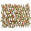 Image de vidaXL Treillis de lierre artificiel extensible rose foncÃ© 180x60 cm