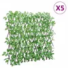 Image de vidaXL Treillis de lierre artificiel extensible 5 pcs vert 180x65 cm