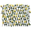 Image de vidaXL Treillis de lierre artificiel extensible jaune 180x60 cm