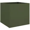 Image de Vidaxl JardiniÃ¨re Vert Olive 42x40x39 Cm Acier LaminÃ© Ã Froid