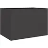Image de Vidaxl JardiniÃ¨re Noir 62x47x46 Cm Acier LaminÃ© Ã Froid