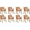 Image de Vidaxl Salon De Jardin Avec Coussins 5 Pcs Bois D'acacia Solide