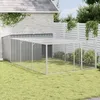 Image de Vidaxl Niche Pour Chien Avec Cour Anthracite 197x396x110 Cm