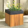 Image de Vidaxl JardiniÃ¨re 25x25x25 Cm Bois Massif D'acacia
