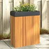 Image de Vidaxl JardiniÃ¨re 59x27,5x70 Cm Bois Massif D'acacia