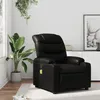 Image de vidaXL Fauteuil de massage inclinable Noir Similicuir
