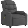 Image de Fauteuils VidaXL  Fauteuil  de massage inclinable gris foncé en tissu P31600673