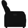 Image de vidaXL Fauteuil inclinable Noir Tissu