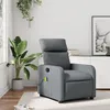 Image de vidaXL Fauteuil de massage inclinable Gris Similicuir