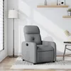Image de vidaXL Fauteuil inclinable Gris clair Tissu