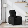 Image de vidaXL Fauteuil de massage inclinable Noir Tissu