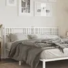 Image de vidaXL TÃªte de lit mÃ©tal blanc 180 cm
