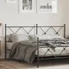Image de vidaXL TÃªte de lit mÃ©tal noir 180 cm