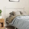 Image de vidaXL TÃªte de lit mÃ©tal blanc 100 cm