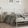 Image de vidaXL TÃªte de lit mÃ©tal blanc 180 cm