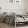 Image de vidaXL TÃªte de lit mÃ©tal blanc 193 cm