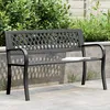 Image de Vidaxl Banc De Jardin Noir 120 Cm Acier