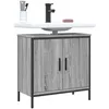 Image de vidaXL Armoire lavabo de salle de bain sonoma gris 60x30x60 cm