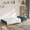 Image de vidaXL CanapÃ©-lit Ã  2 places avec deux oreillers bleu velours