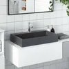 Image de vidaXL Vasque 60x38x11 cm fonte minÃ©rale/marbre anthracite
