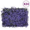 Image de Vidaxl ClÃ´ture Ã Feuilles Artificielles 24 Pcs Violet 40x60 Cm