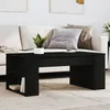 Image de vidaXL Table basse noir 102x55x42 cm bois d'ingÃ©nierie