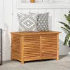 Image de Vidaxl BoÃ®te De Rangement De Jardin Persiennes 90x50x56 Cm Bois Acacia