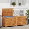 Image de Vidaxl BoÃ®te De Rangement De Jardin Persiennes 150x50x56cm Bois Acacia
