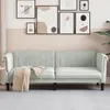 Image de vidaXL CanapÃ© Ã  3 places gris clair velours