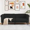 Image de CanapÃ© 3 places Velours Noir 203 cm Confort Classique