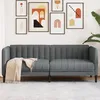 Image de vidaXL CanapÃ© Ã  2 places gris foncÃ© tissu