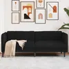 Image de vidaXL CanapÃ© Ã  3 places noir tissu